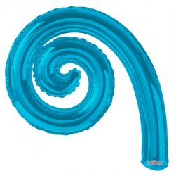 Kurly Spiral Turquoise Blue