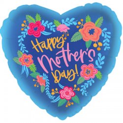 Happy Mother's Day Blue Garden
