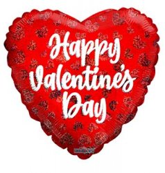 Happy Valentine's Day Red Hearts