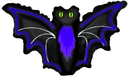 Night Bat Shape 12" x