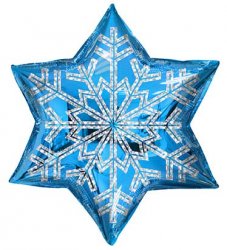 Blue Snowflake 9"