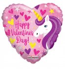 Happy Valentine's Day Unicorn Holographic