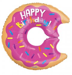 Birthday Donut Shape 12"