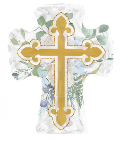 Cross w/Flowers - Click Image to Close