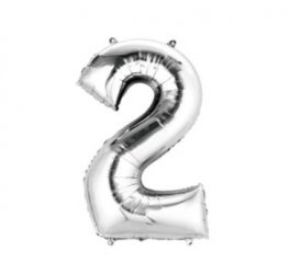 Number 2 Silver Shape PKGD