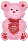 Happy Valentine's Day Pink Teddy