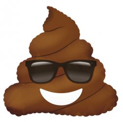 Emoji Poop w/Sunglasses 9"