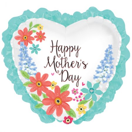 Happy Mother's Day Salmon & Turquoise - Click Image to Close