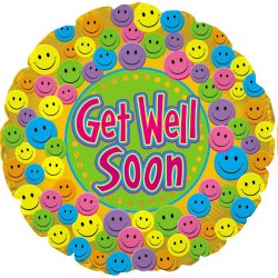 GET WELL SMILEY PKGD