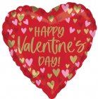 Happy Valentine's Day Scattered Hearts