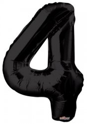 Number 4 Black Shape PKGD
