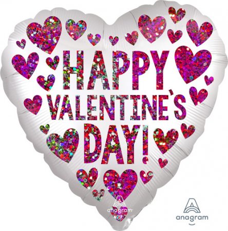 Satin Happy Valentine's Day Sequins - Click Image to Close