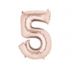 Number 5 Rose Gold Shape PKGD Number 5 Rose Gold Shape PKGD