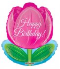 Happy Birthday Tulip Shape