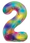 Number 2 Multicolor Shape PKGD