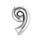 Number 9 Silver Shape PKGD Number 9 Silver Shape PKGD