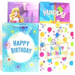 Large Matte Birthday Gift Bag