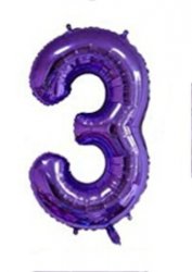 Number 3 Purple Shape PKGD