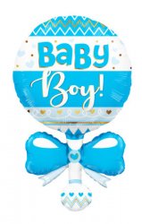 Baby Rattle Blue Shape PKGD