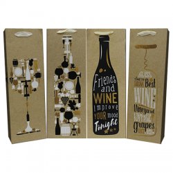 Everyday Matte w/ Foil Bottle Gift Bag