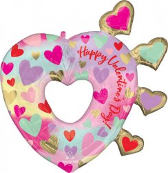 Happy Valentine's Open Heart Pastel