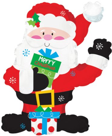 Santa with Gifts - Click Image to Close