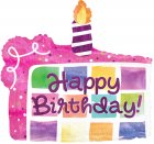 Happy Birthday Checkered Cake PKGD