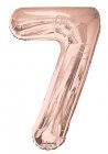 Number 7 Rose Gold Shape PKGD Number 7 Rose Gold Shape PKGD