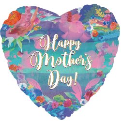 Happy Mother's Day Blue Floral