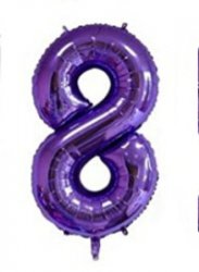 Number 8 Purple Shape PKGD