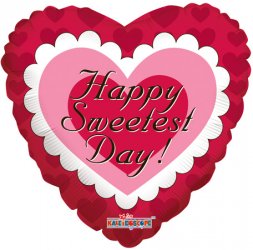 Sweetest Day Pink Heart 9"