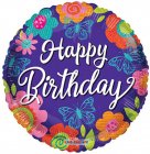 Birthday Butterflies & Flowers