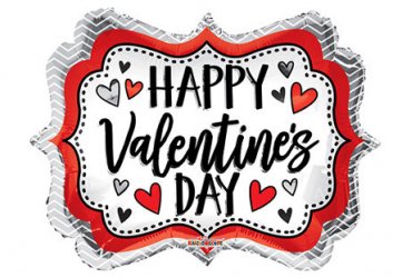 Happy Valentine's Day Marquee Shape