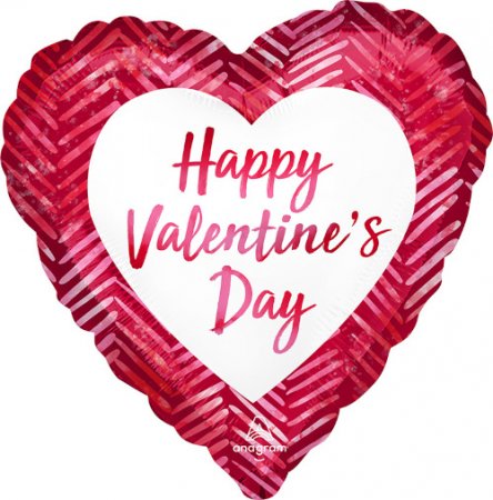 Happy Valentine's Day Ribbed Lines - Click Image to Close
