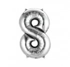 Number 8 Silver Shape PKGD Number 8 Silver Shape PKGD