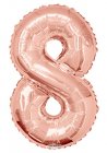 Number 8 Rose Gold Shape PKGD Number 8 Rose Gold Shape PKGD