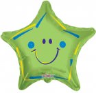 Green Smiley Star