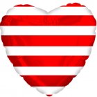 Red Striped Heart