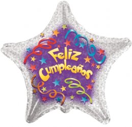 Feliz Cumpleanos Streamers 9"