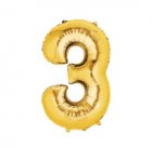 Number 3 Gold Shape PKGD Number 3 Gold Shape PKGD