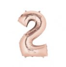 Number 2 Rose Gold Shape PKGD