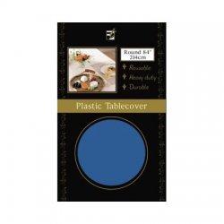 Dark Blue Round Table Cover