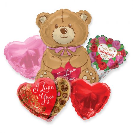 Bear With Love Bouquet - Click Image to Close