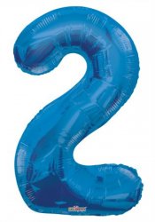 Number 2 Royal Blue Shape PKGD