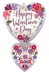 Happy Valentine's Day Satin Heart