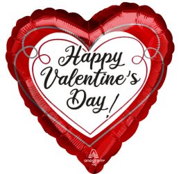 Happy Valentine's Day Elegant Hearts