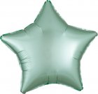 Satin Luxe Mint Green Star