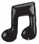 Black Double Music Note