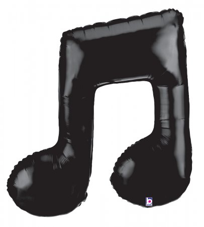 Black Double Music Note - Click Image to Close