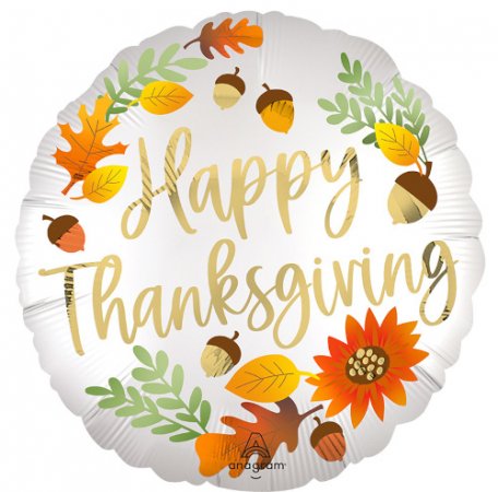 Satin Happy Thanksgiving - Click Image to Close